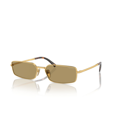 Prada PR A60S Sunglasses 5AK70G gold - three-quarters view
