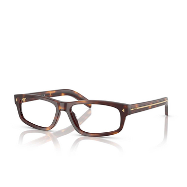 Prada PR B02V Korrektionsbrillen 15W1O1 havana - Dreiviertelansicht