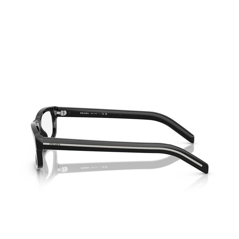 Prada PR B02V Eyeglasses 16K1O1 black - 3/4