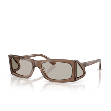 Prada PR B03S Sunglasses 16W5J2 transparent brown - three-quarters view