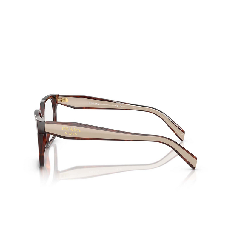 Prada PR B03V Eyeglasses 07R1O1 havana caramel - 3/4