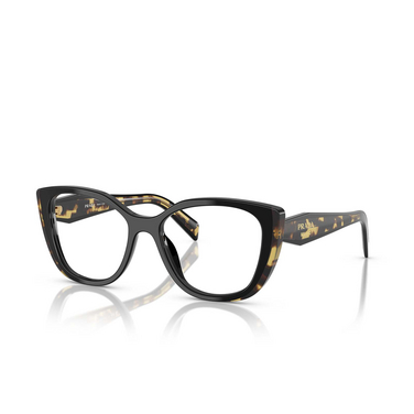 Prada PR B04V Korrektionsbrillen 3891O1 black / medium tortoise - Dreiviertelansicht