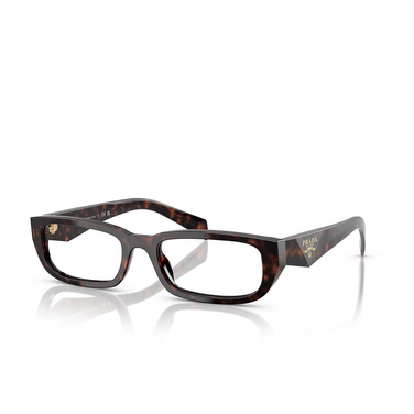 Prada PR B05V Korrektionsbrillen 17N1O1 black / medium tortoise - Dreiviertelansicht