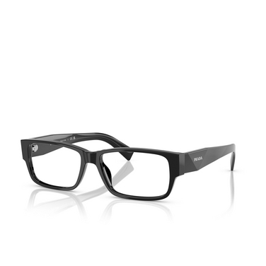 Prada PR B09V Eyeglasses 16K1O1 black - three-quarters view