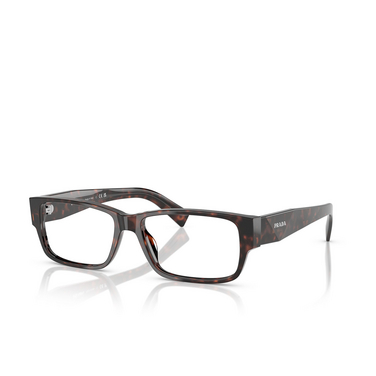 Prada PR B09V Korrektionsbrillen 17N1O1 root havana - Dreiviertelansicht