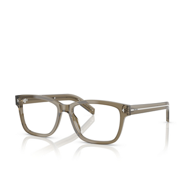 Prada PR B10V Eyeglasses 18T1O1 transparent brown - three-quarters view