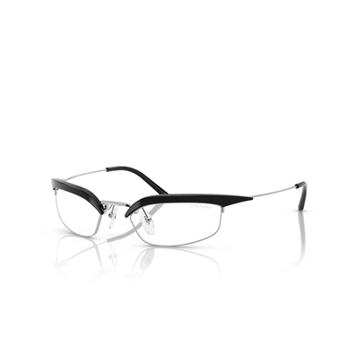 Prada PR B50S Sonnenbrillen TZM08N black / silver - Dreiviertelansicht