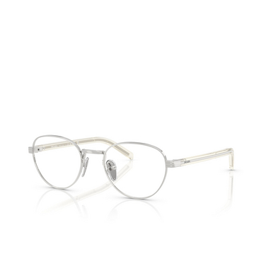 Prada PR B53V Eyeglasses 1BC1O1 silver - three-quarters view
