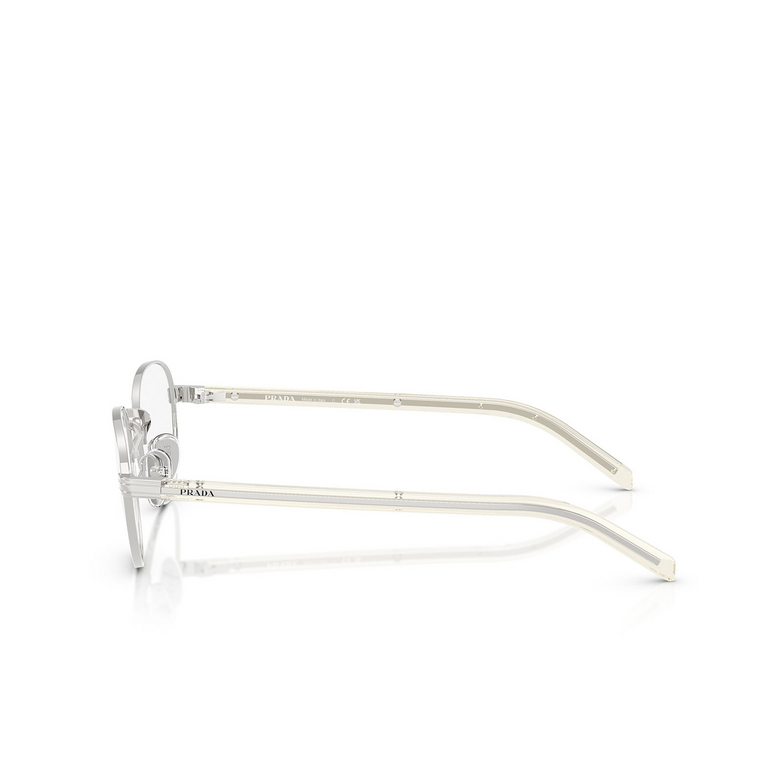 Prada PR B53V Eyeglasses 1BC1O1 silver - 3/4
