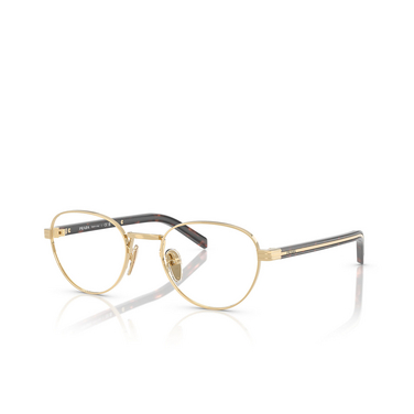 Prada PR B53V Eyeglasses 5AK1O1 gold - three-quarters view
