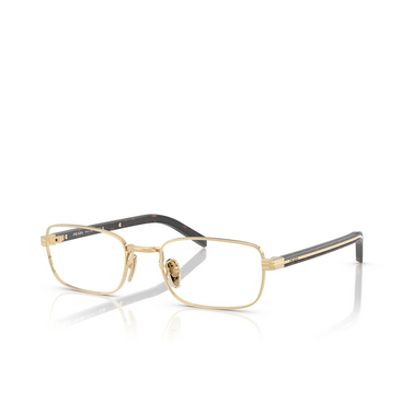 Gafas graduadas Prada PR B54V 5AK1O1 gold - Vista tres cuartos