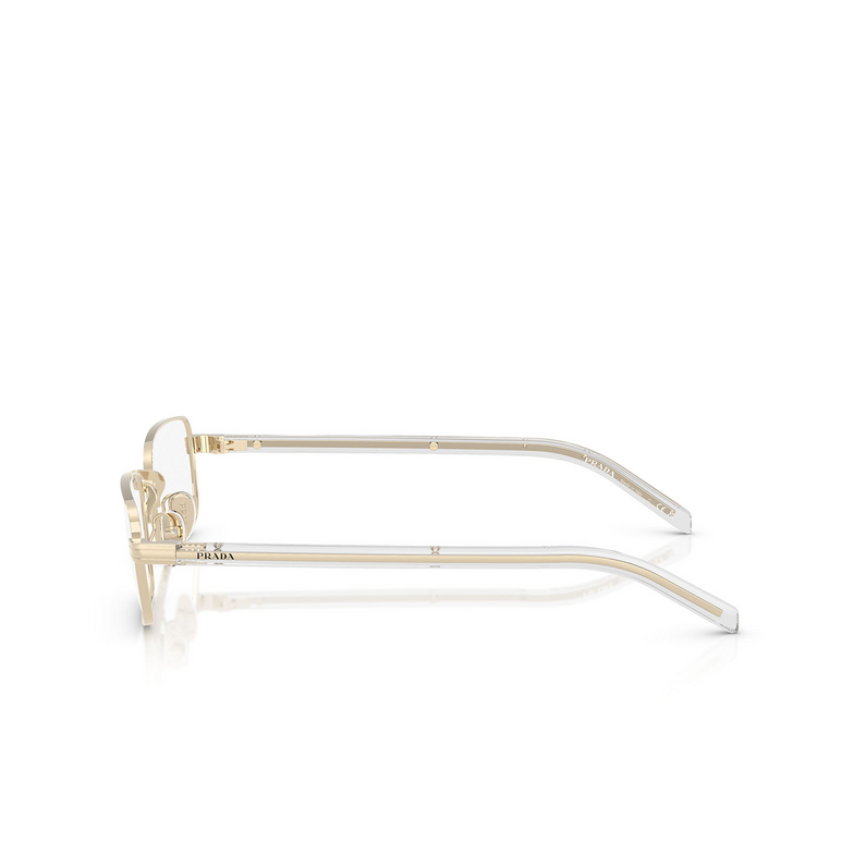 Prada PR B54V Eyeglasses ZVN1O1 pale gold - 3/4