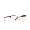 Gafas graduadas Ralph Lauren RL5099 9395 shiny dark red on pale gold - Miniatura del producto 2/4