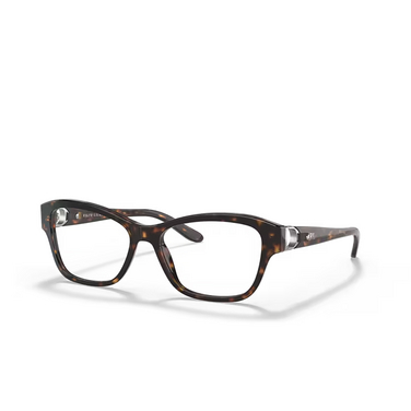 Gafas graduadas Ralph Lauren RL6210Q 5003 shiny dark havana - Vista tres cuartos