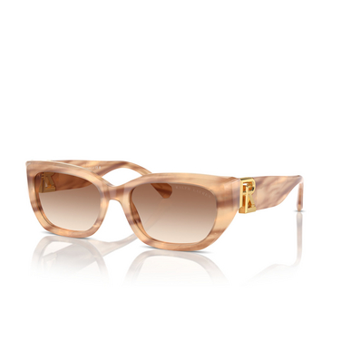 Lunettes de soleil Ralph Lauren THE BRIDGET 617913 oystershell brown - Vue trois quarts