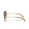 Occhiali da sole Ralph Lauren THE HARPER 91167P brown / gold mirror - anteprima prodotto 3/4