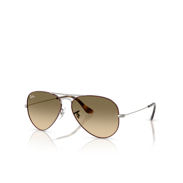 Ray-Ban AVIATOR LARGE METAL Sunglasses 92700A havana on gunmetal - three-quarters view