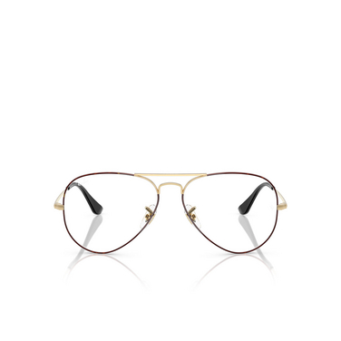 Lunettes de vue Ray-Ban AVIATOR 3175 black on arista - Vue de face