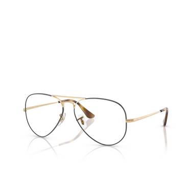 Ray-Ban AVIATOR Eyeglasses 3177 havana on arista - three-quarters view