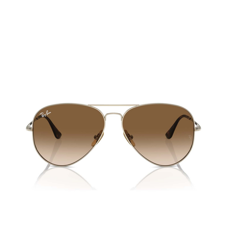 Lunettes de soleil Ray-Ban AVIATOR TITANIUM 926551 gold - 1/4