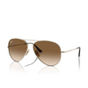 Gafas de sol Ray-Ban AVIATOR TITANIUM 926551 gold - Miniatura del producto 2/4