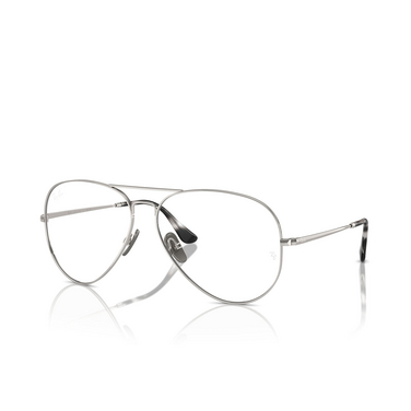 Ray-Ban AVIATOR TITANIUM Eyeglasses 1002 silver - three-quarters view
