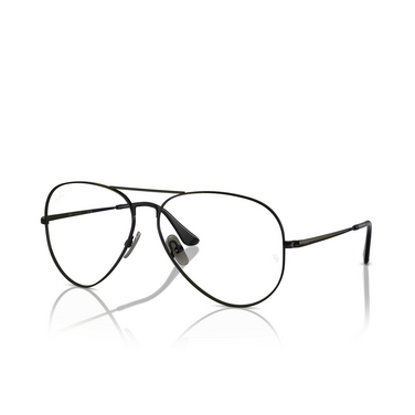 Ray-Ban AVIATOR TITANIUM Korrektionsbrillen 1244 black - Dreiviertelansicht