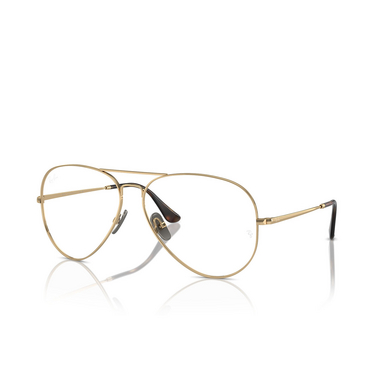Ray-Ban AVIATOR TITANIUM Eyeglasses 1247 light brown - three-quarters view