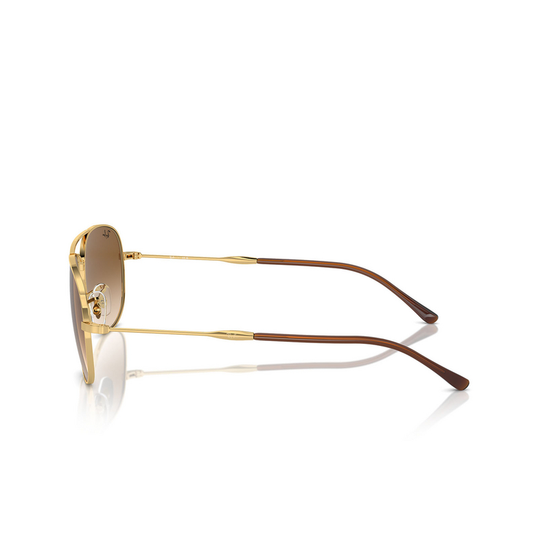 Occhiali da sole Ray-Ban BAIN BRIDGE 001/51 gold - 3/4