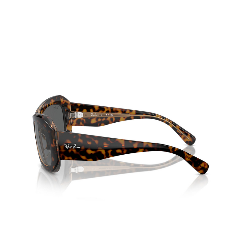 Occhiali da sole Ray-Ban BEATE 1292B1 havana on transparent brown - 3/4