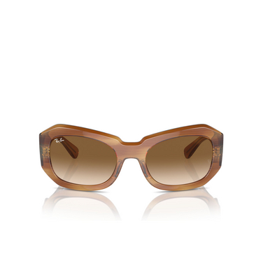 Ray-Ban BEATE Sunglasses 140351 striped brown - front view