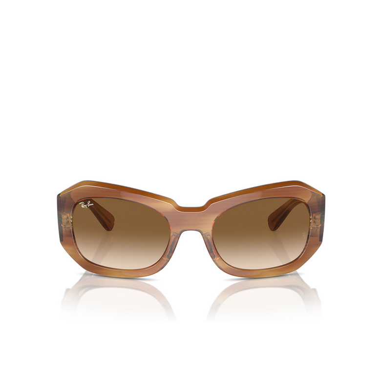 Occhiali da sole Ray-Ban BEATE 140351 striped brown - 1/4