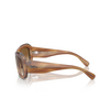 Lunettes de soleil Ray-Ban BEATE 140351 striped brown - Vignette du produit 3/4