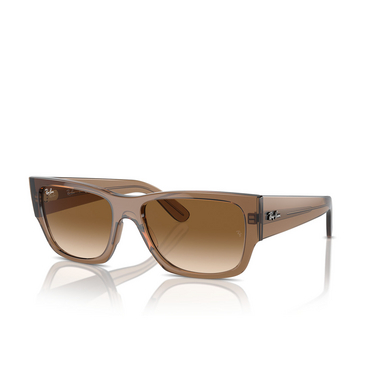 Ray-Ban CARLOS Sonnenbrillen 664051 transparent light brown - Dreiviertelansicht