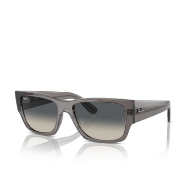 Gafas de sol Ray-Ban CARLOS 667571 opal dark grey - Vista tres cuartos