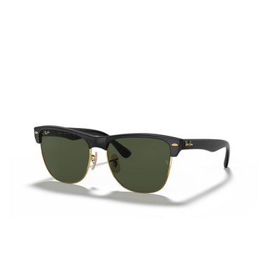 Ray-Ban CLUBMASTER OVERSIZED Sunglasses 877 black - three-quarters view