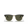 Lunettes de soleil Ray-Ban CLUBMASTER W0365 black on gold - Vignette du produit 1/4