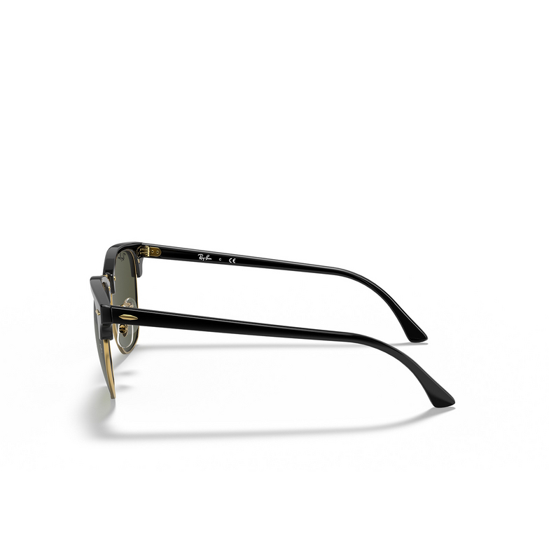 Lunettes de soleil Ray-Ban CLUBMASTER W0365 black on gold - 3/4