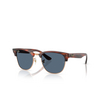 Ray-Ban CLUBMASTER REVERSE Sunglasses 13983A striped havana on rose gold - product thumbnail 2/4