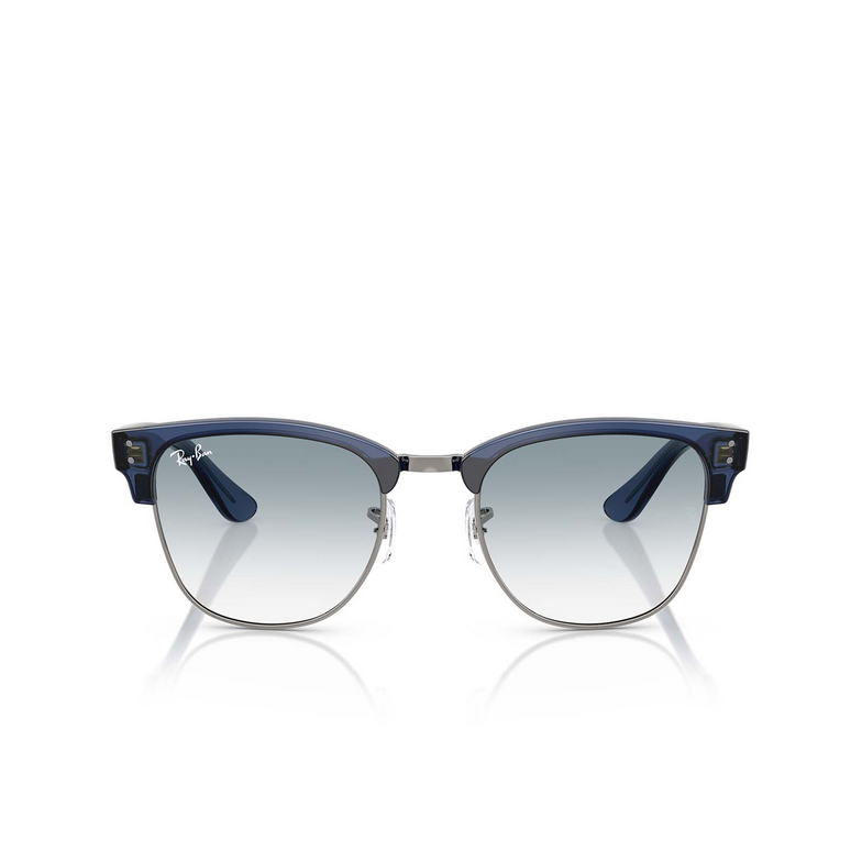 Occhiali da sole Ray-Ban CLUBMASTER REVERSE 670879 transparent navy blue on gunmetal - 1/4