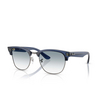 Occhiali da sole Ray-Ban CLUBMASTER REVERSE 670879 transparent navy blue on gunmetal - anteprima prodotto 2/4