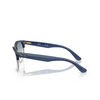 Occhiali da sole Ray-Ban CLUBMASTER REVERSE 670879 transparent navy blue on gunmetal - anteprima prodotto 3/4