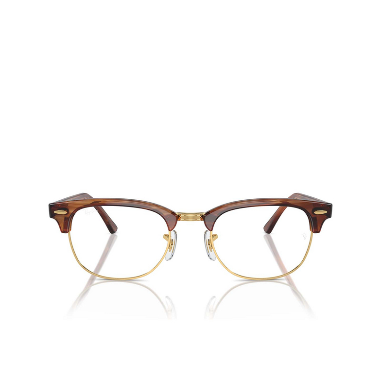 Gafas graduadas Ray-Ban CLUBMASTER 8375 striped brown - 1/4