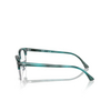 Occhiali da vista Ray-Ban CLUBMASTER 8377 striped green - anteprima prodotto 3/4