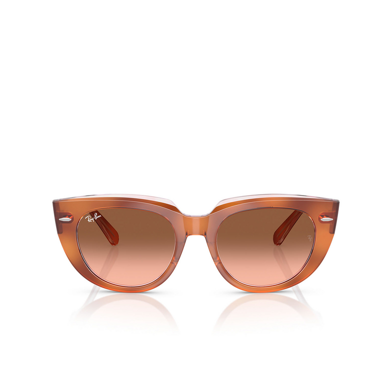 Occhiali da sole Ray-Ban DOREEN 1415A5 red havana on transparent multicolour - 1/4