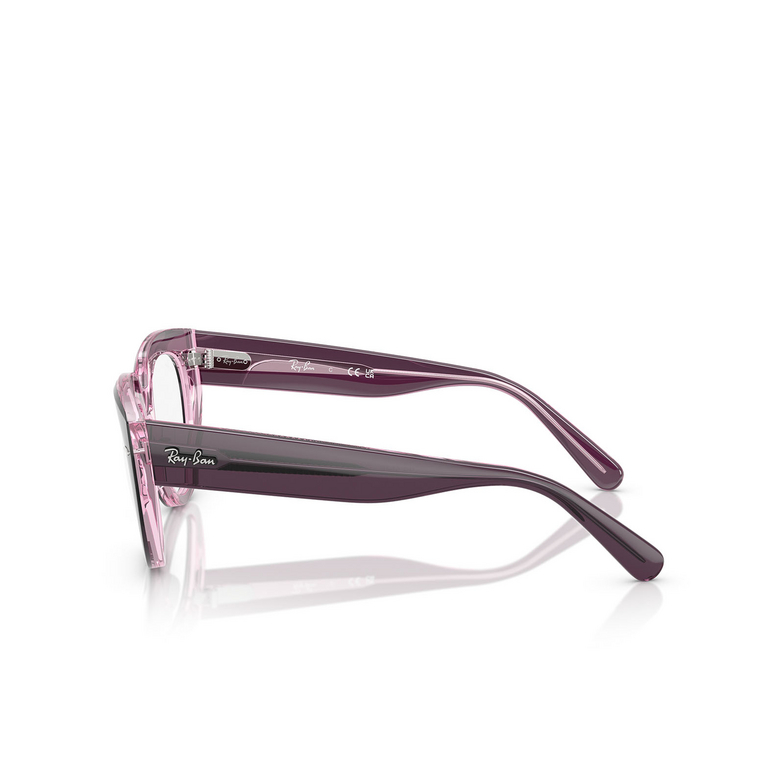 Ray-Ban DOREEN Korrektionsbrillen 8364 violet on transparent pink - 3/4