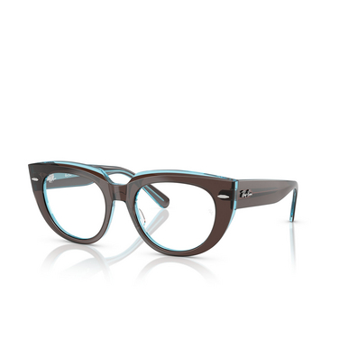 Occhiali da vista Ray-Ban DOREEN 8366 brown on transparent blue - tre quarti