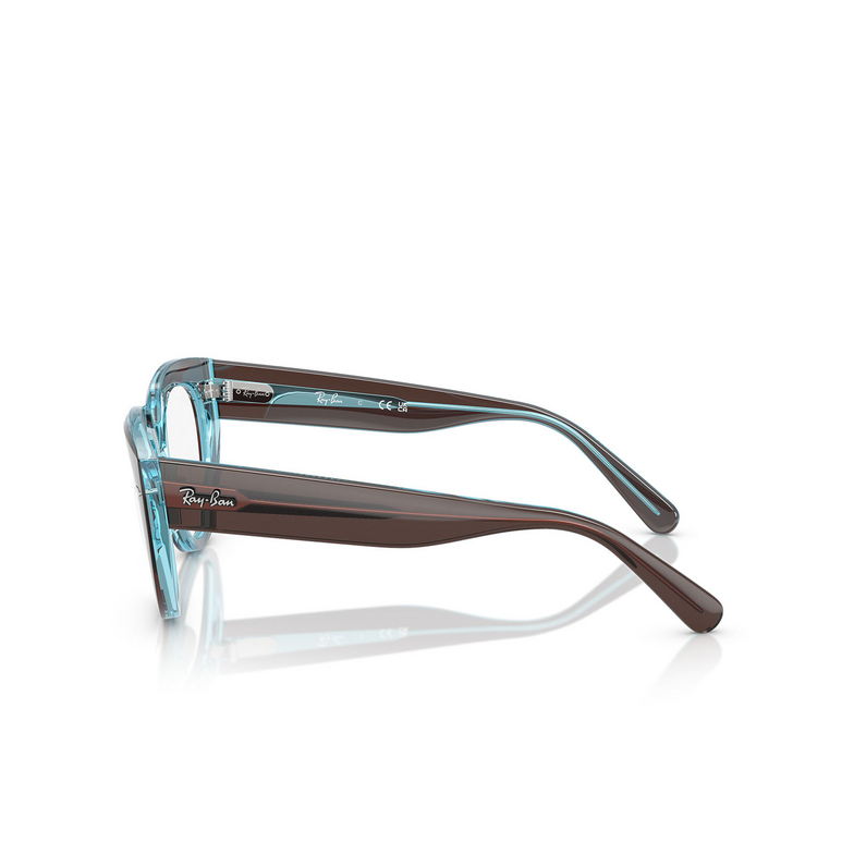 Ray-Ban DOREEN Korrektionsbrillen 8366 brown on transparent blue - 3/4