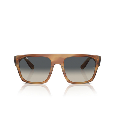 Lunettes de soleil Ray-Ban DRIFTER 140371 striped brown - Vue de face