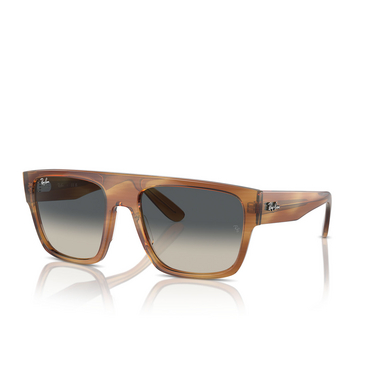 Lunettes de soleil Ray-Ban DRIFTER 140371 striped brown - Vue trois quarts